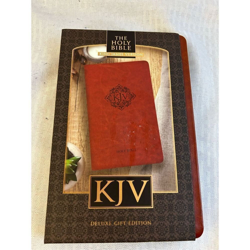Broad street KJV bible deluxe gift‎ set Carmel color new